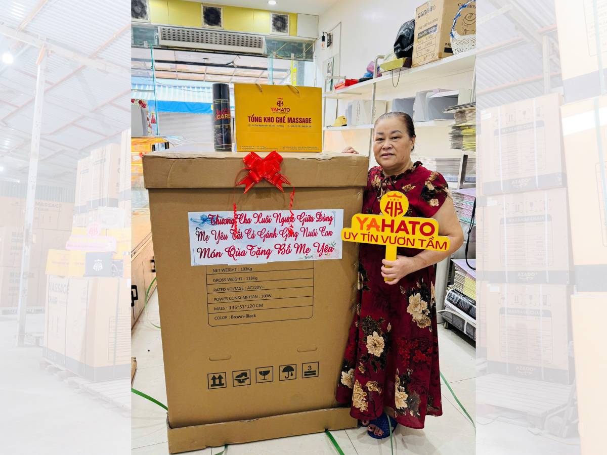 Ghế massage Yahato - Quà tặng tuyệt vời dành cho ba mẹ
