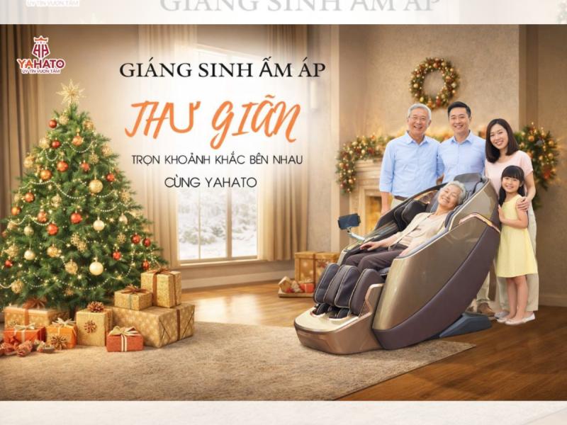   
          Giáng Sinh An Lành – Ghế Massage Yahato Đồng Hành Chăm Sóc Sức Khỏe Gia Đình Việt